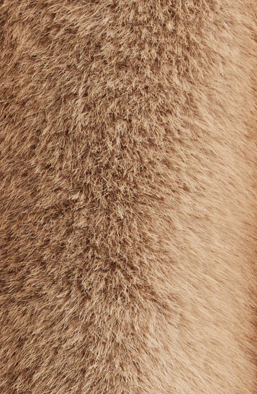 Cinq À Sept Benson Mixed Star Faux Fur Coat In Brown