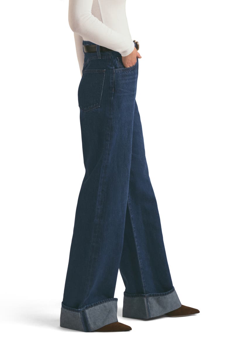 Favorite Daughter The Masha Cuffed High Waist Wide Leg Jeans, Alternate, color, Belmont