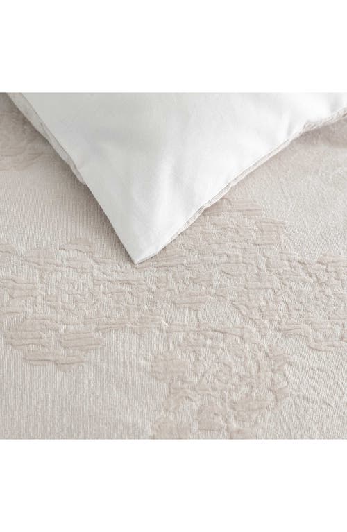 Vera Wang Roses Jacquard Comforter Set In Beige