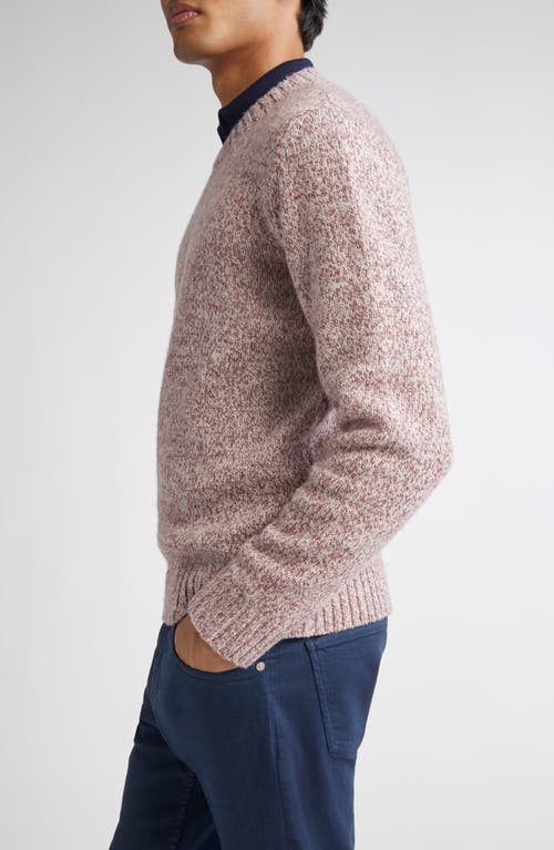 Eleventy Wool Crewneck Sweater In Pink