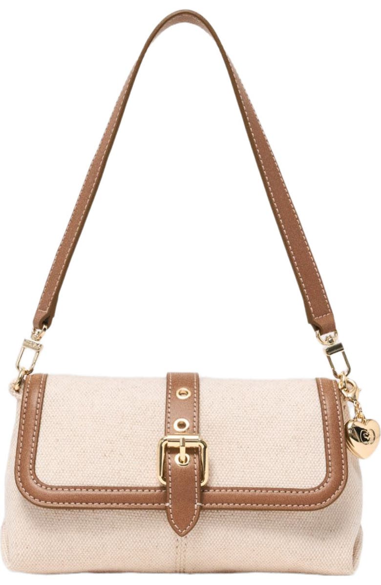 maje Miss M walk canvas & leather mix, Alternate, color, Moka/White