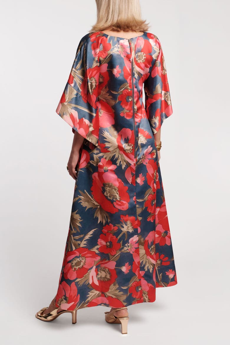 Spinnaker Maxi Dress, Alternate, color, Blue/Red/Multi