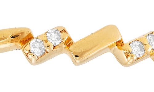 Frankie & Zoe Diamond Zigzag Band Ring In Gold