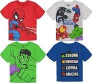 Marvel Avengers Short Sleeve T-Shirt 4-Pack