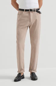 Brunello Cucinelli Garment-dyed denim trousers