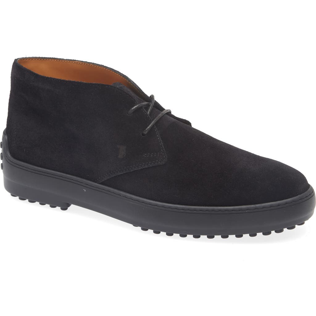Tod's Winter Gommino Chukka Boot In Black