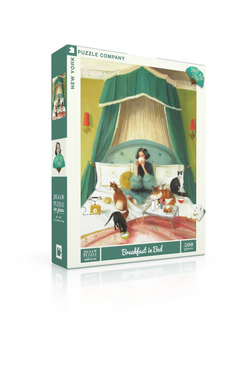 NEW YORK PUZZLE COMPANY Breakfast in Bed 500 Piece Puzzle, Alternate, color, NO COLOR