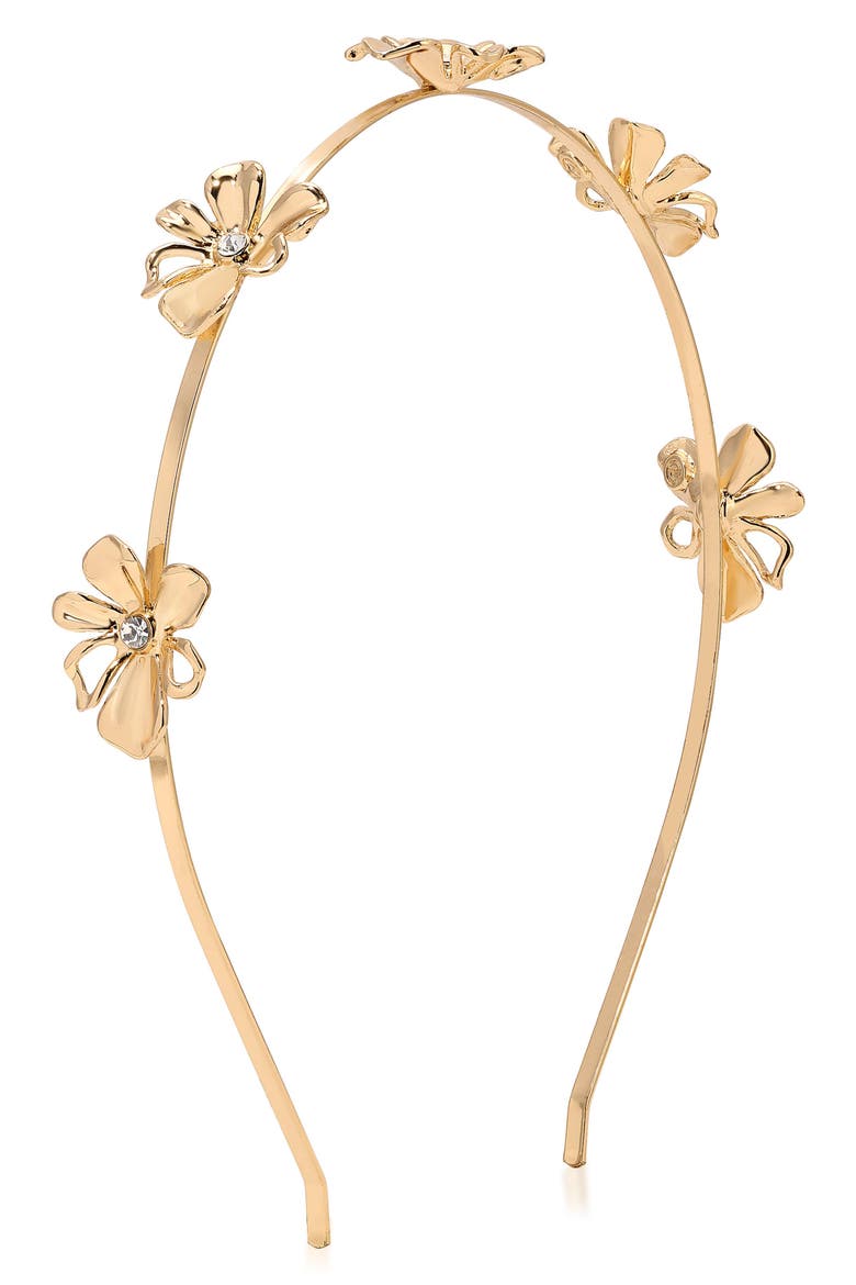 Petals Headband, Main, color, GOLD