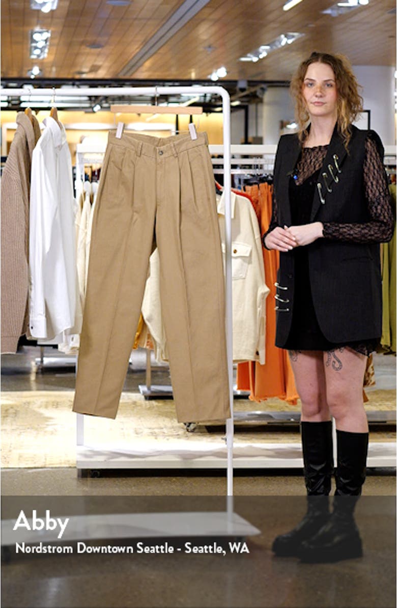 Charleston Pleated Canvas Chinos, sales video thumbnail