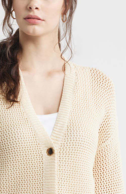 Caslonr Caslon(r) Open Stitch Cotton Cardigan