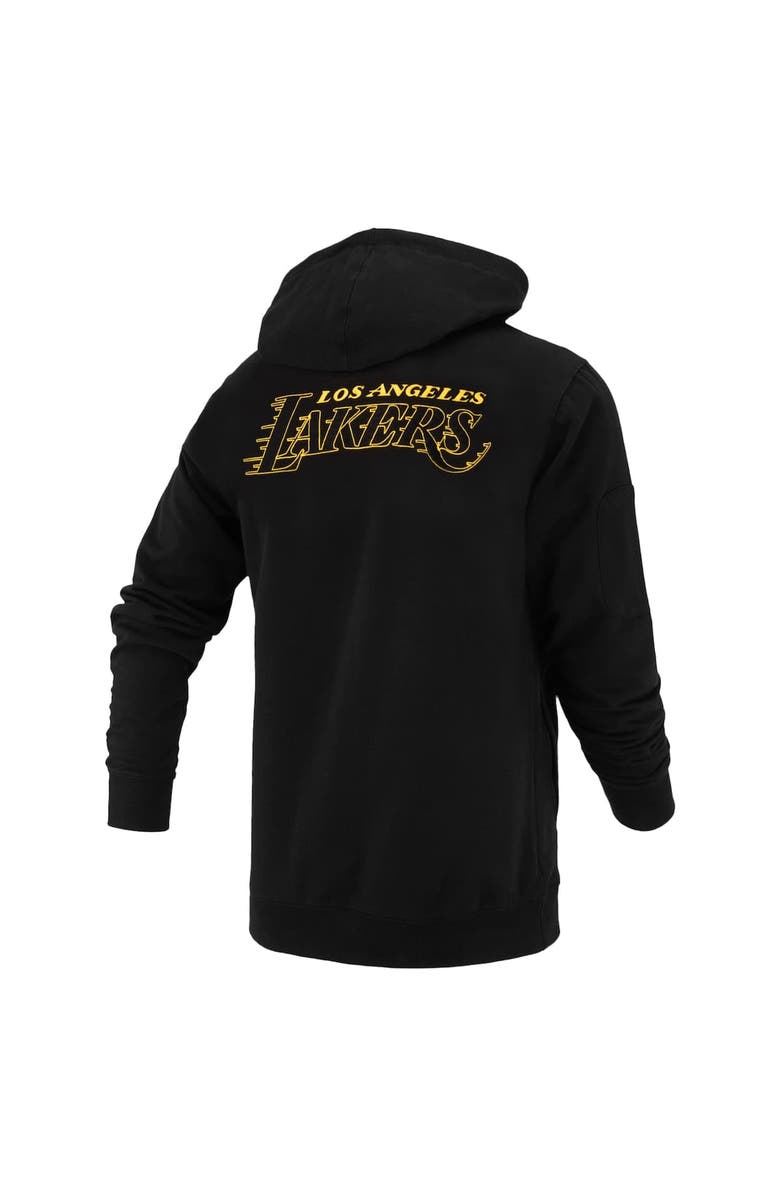 FISLL Unisex FISLL Black Los Angeles Lakers Logoman Shadow Collection Pullover Hoodie, Alternate, color, Black