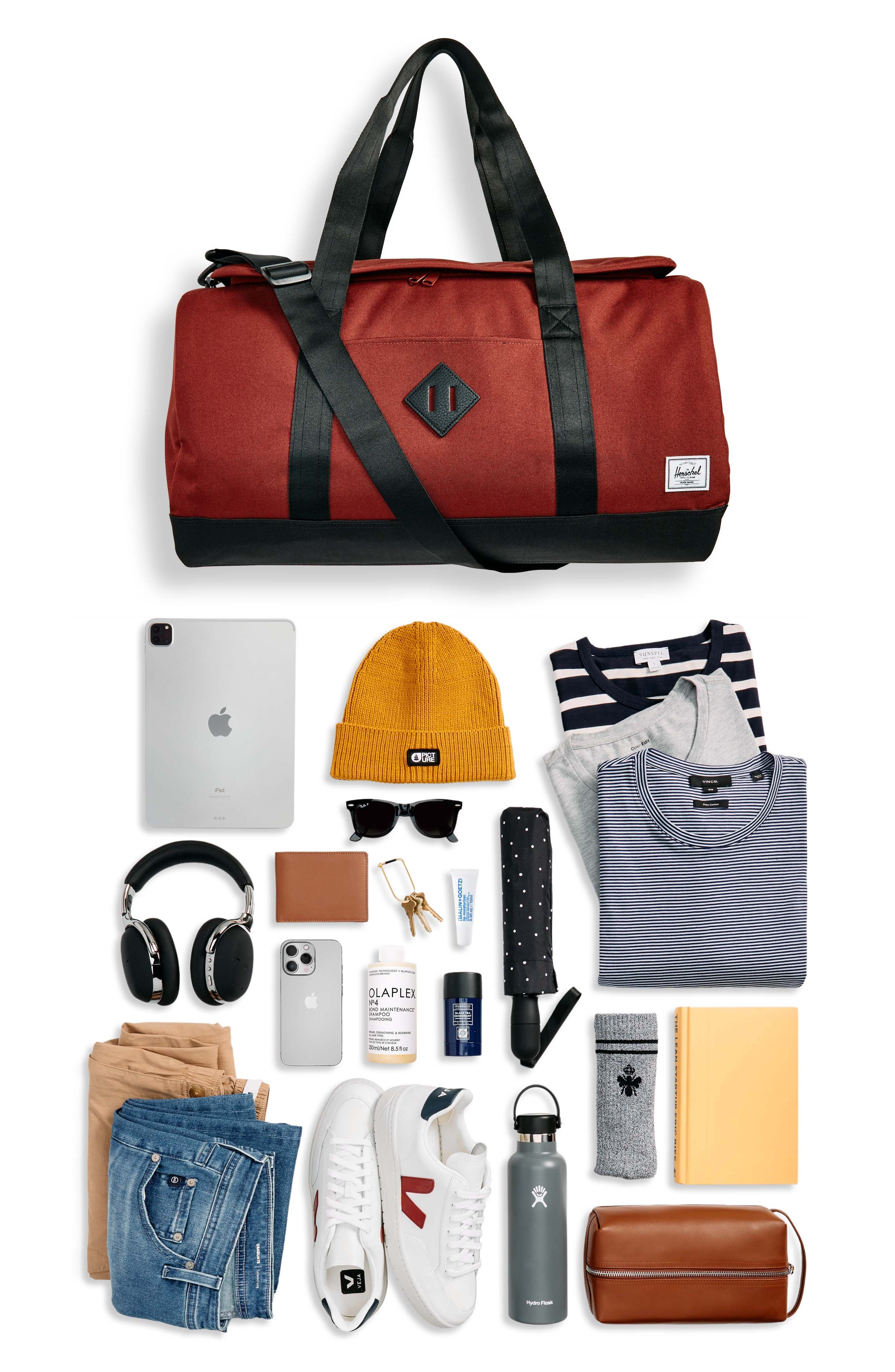Heritage Duffle Bag, Alternate, color, PORT/ BLACK