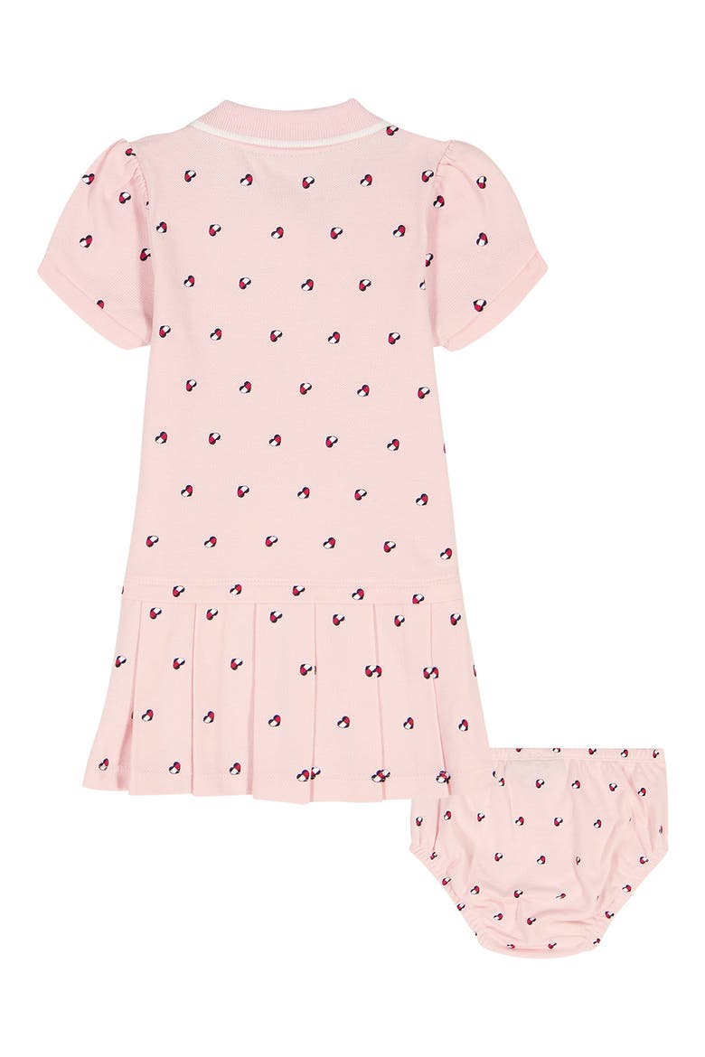 Heart Polo Dress & Bloomers Set, Alternate, color, DARK PINK