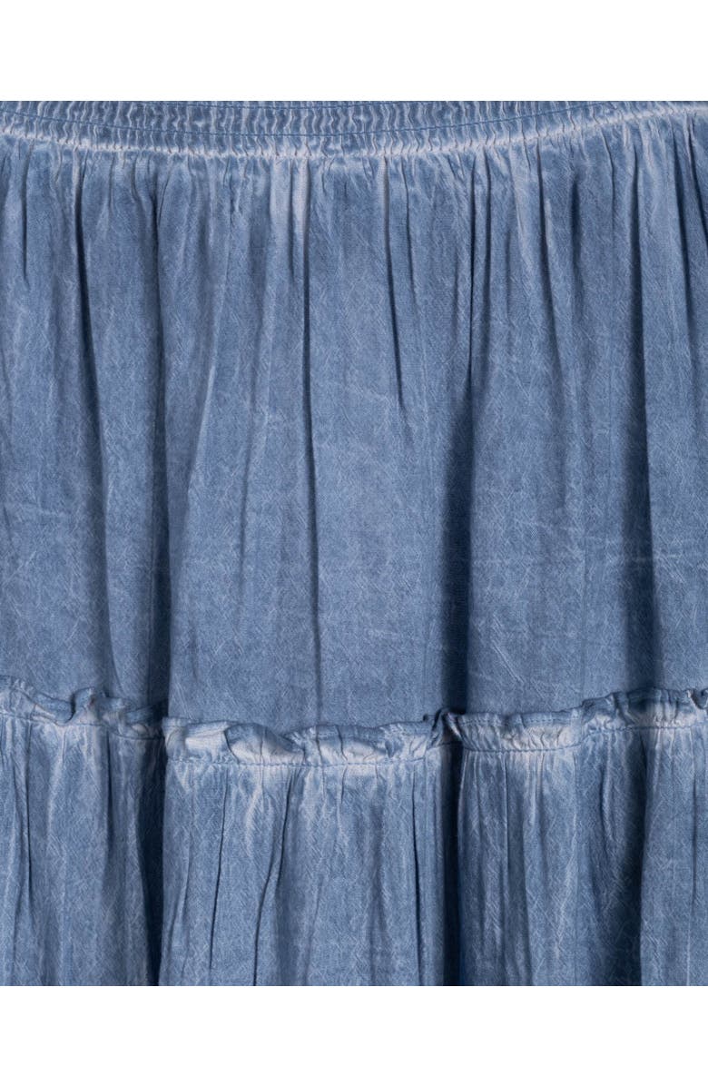 Change of Scenery Kayla Smocked Bodice Top & Ruffle Skirt Set, Alternate, color, Stonewash