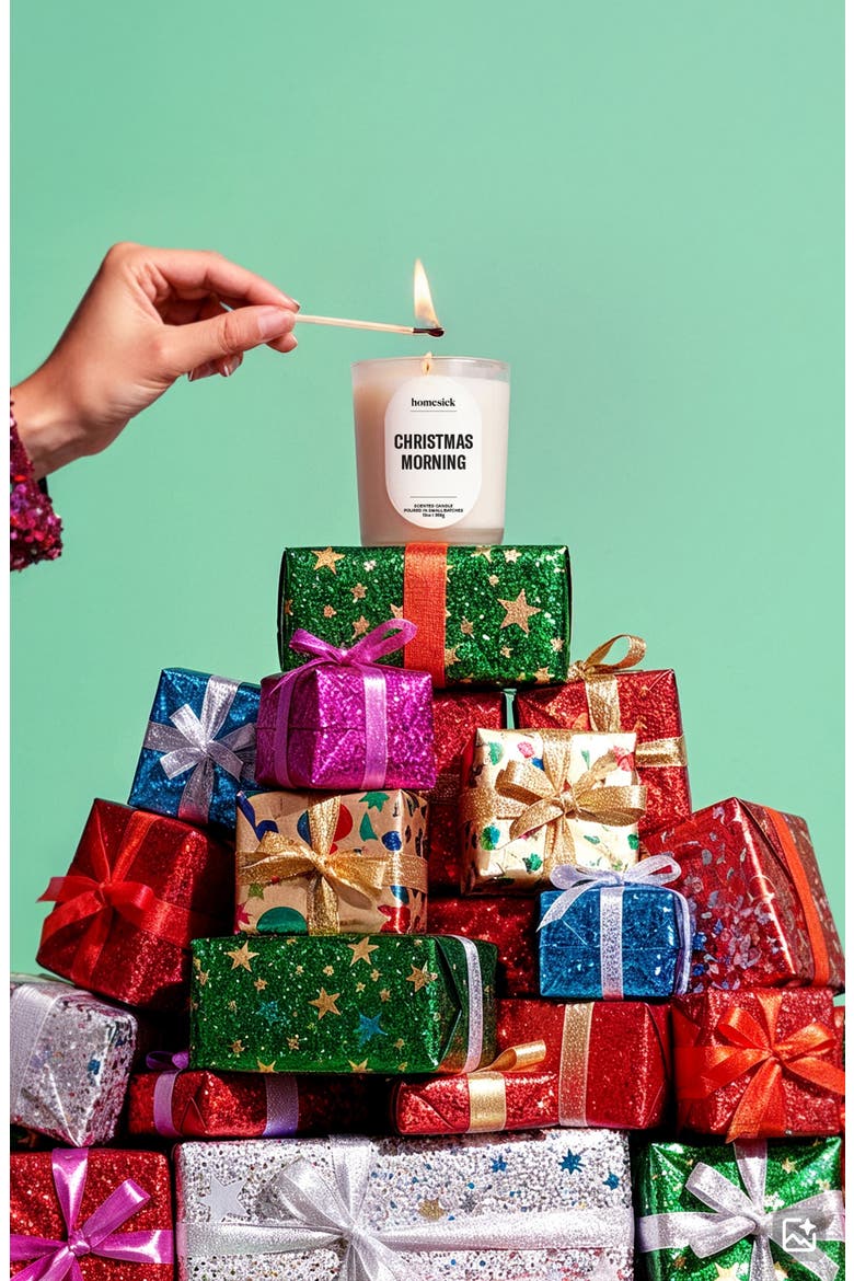 Christmas Morning Candle, Alternate, color, NO COLOR