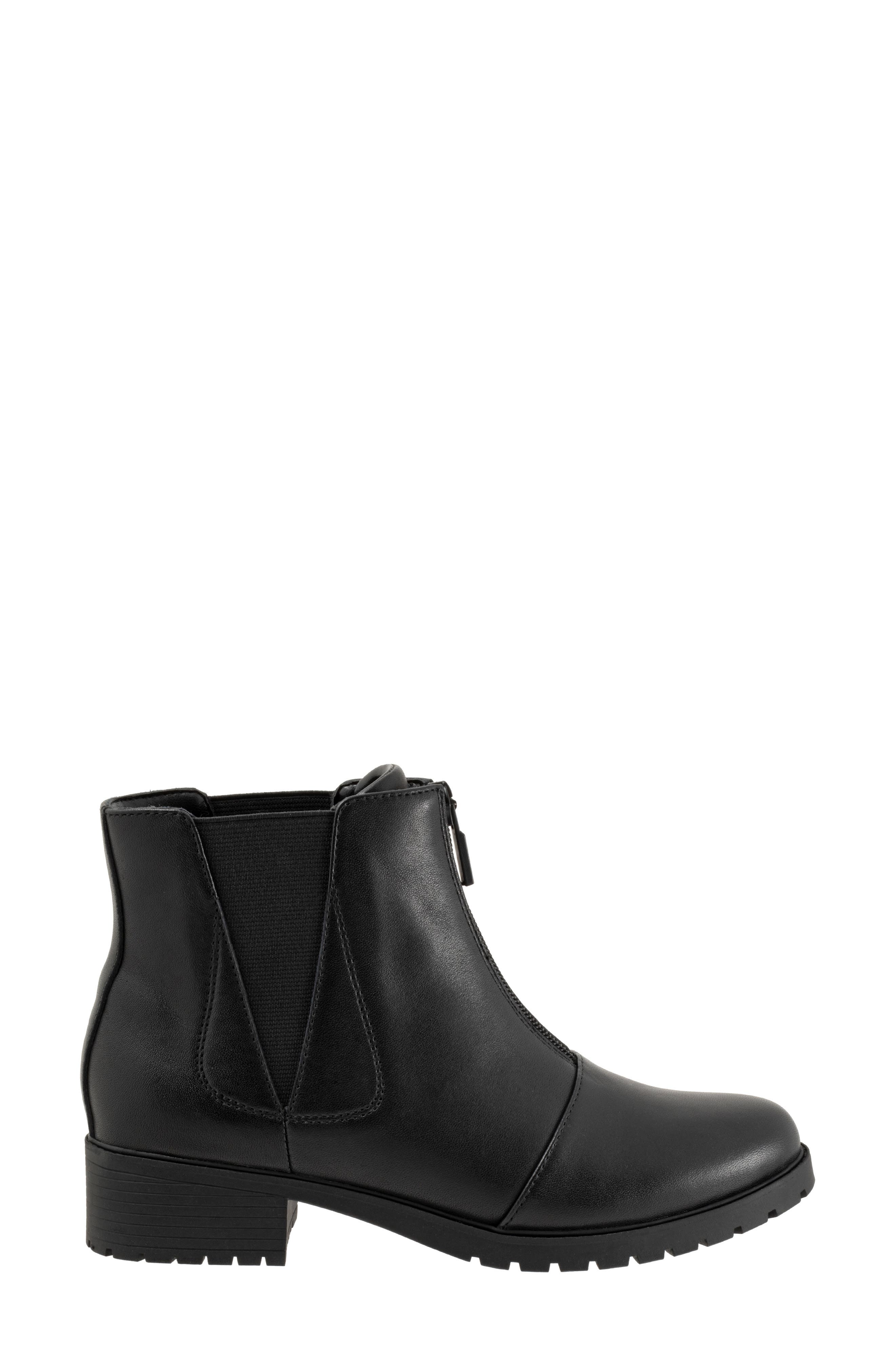 SoftWalk<sup>®</sup> Marni Cap Toe Bootie, Alternate, color, Black