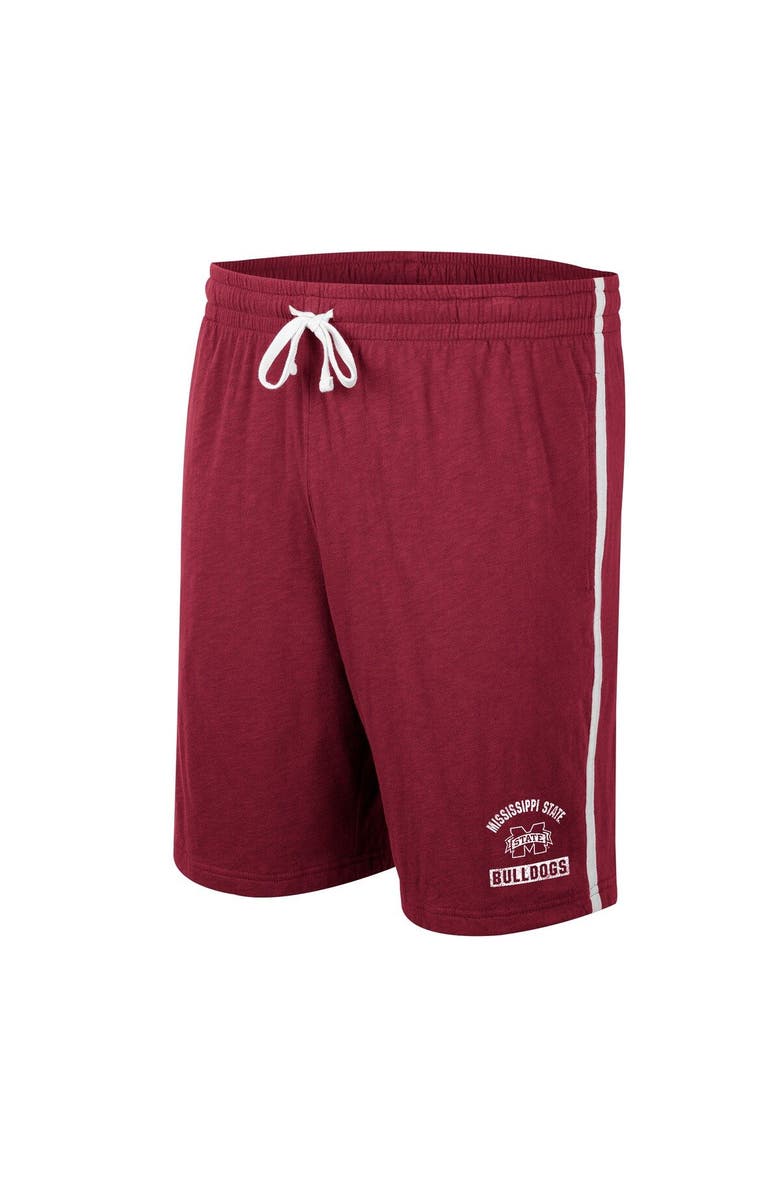 COLOSSEUM Men's Colosseum Maroon Mississippi State Bulldogs Thunder Slub Shorts, Alternate, color, Maroon