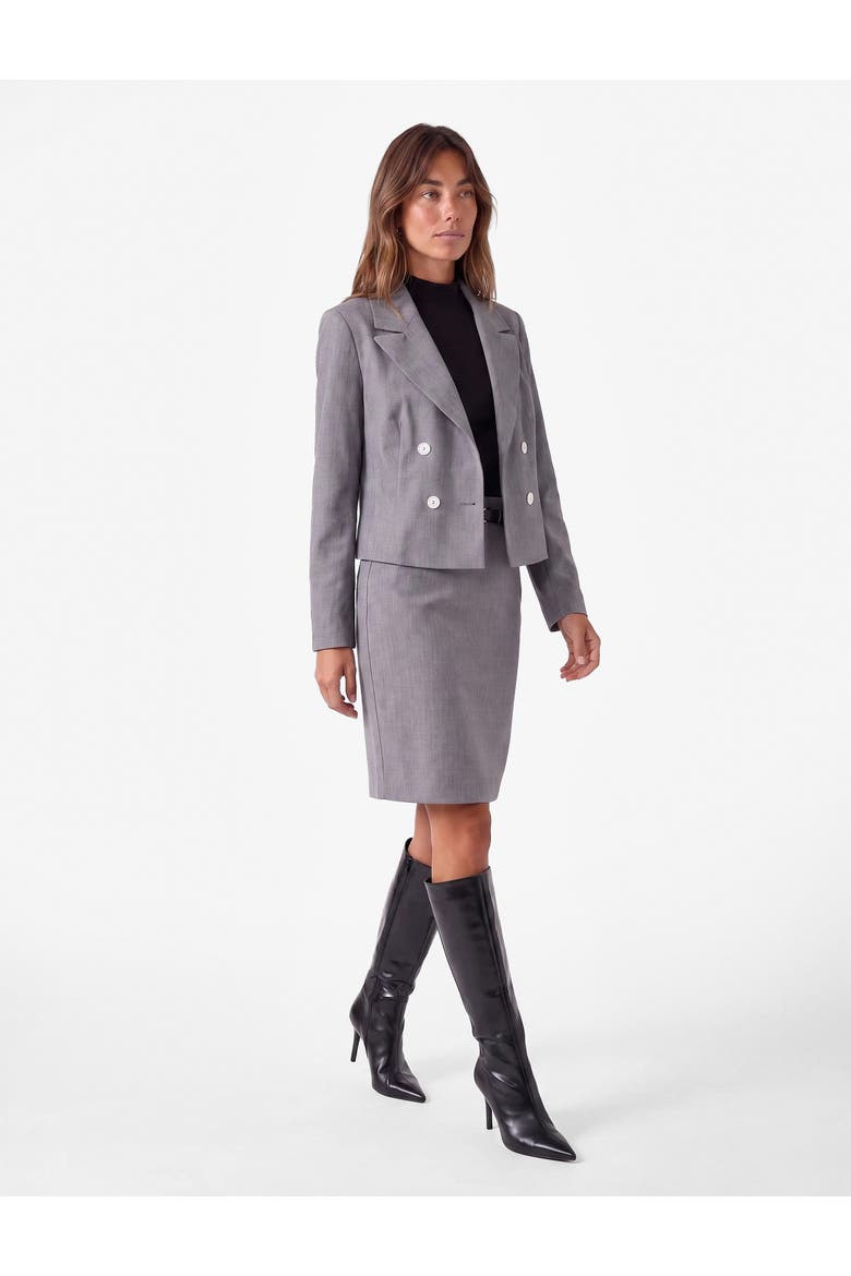 Pencil Skirt, Alternate, color, GREY