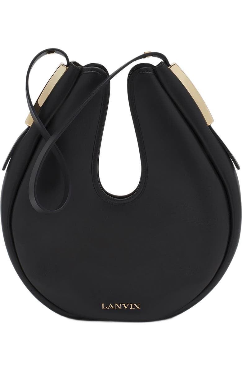 Lanvin Hobo Cymbal Leather Bag, Main, color,