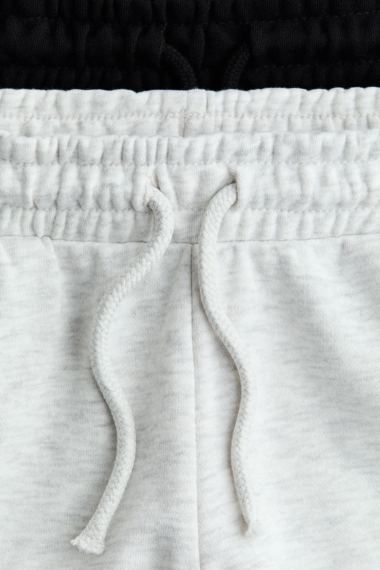 2-pack Sweatshorts, Alternate, color, Black/light gray melange