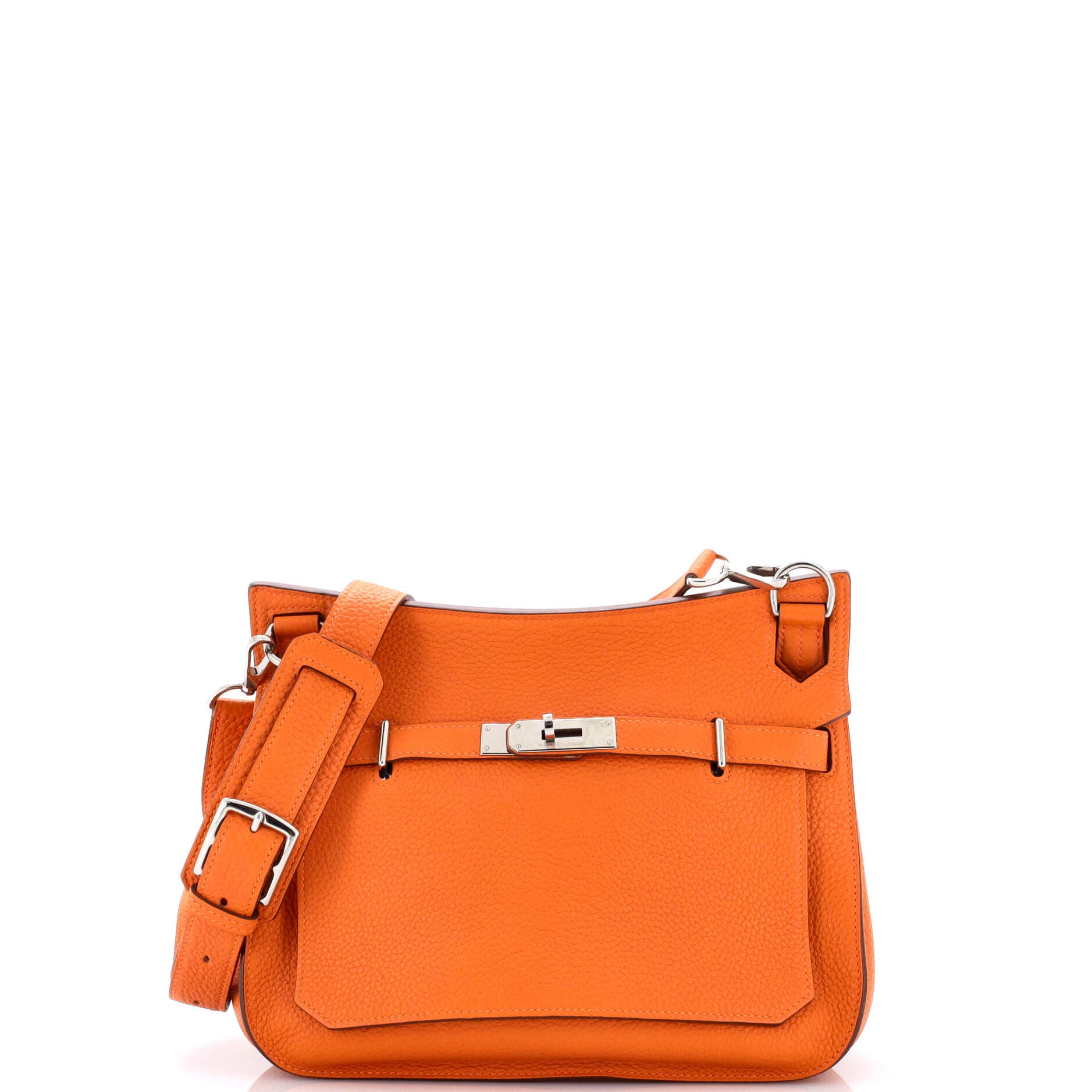 Pre-Owned Hermes Jypsiere Bag Clemence 28, Main, color, Orange H