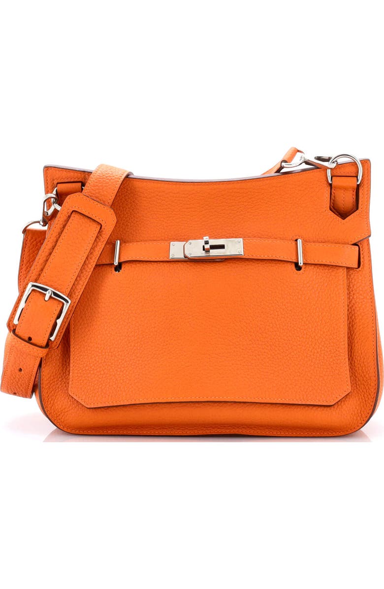 Pre-Owned Hermes Jypsiere Bag Clemence 28, Main, color, Orange H