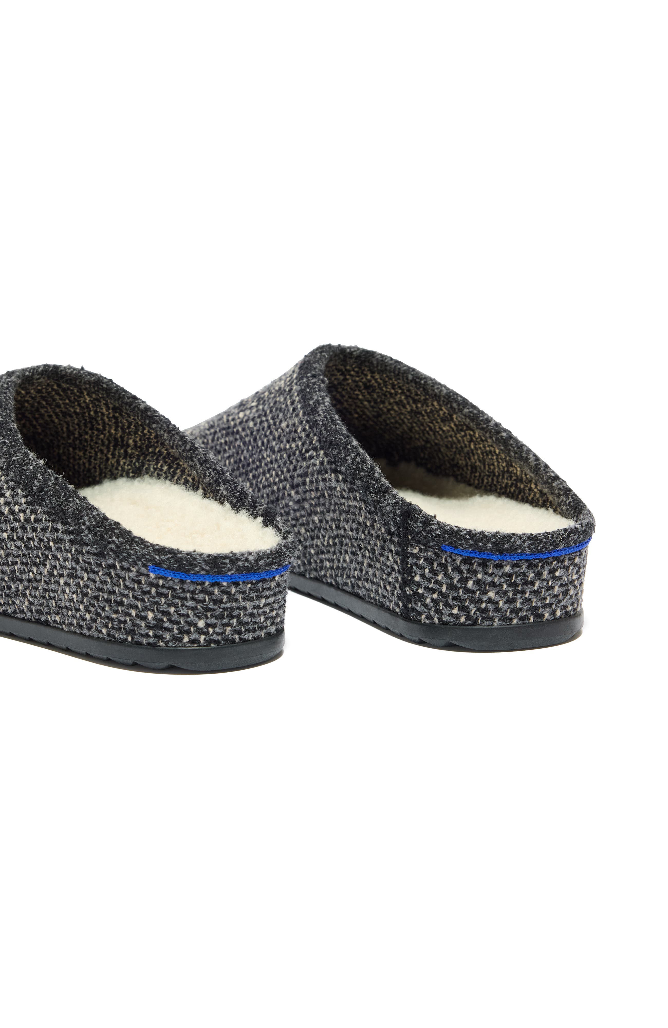 Rothy's The Cozy Clog, Alternate, color, Black Sesame Bouclé