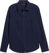 AG Mason Cotton Seersucker Button-Up Shirt