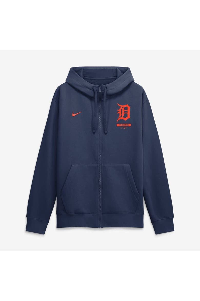 Men's Nike Navy Detroit Tigers Primetime Lockup Full-Zip Hoodie, Alternate, color, Navy