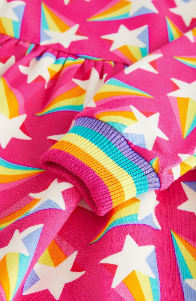 Little Bird Kids' Star Long Sleeve Sweatshirt Dress, Alternate, color, 