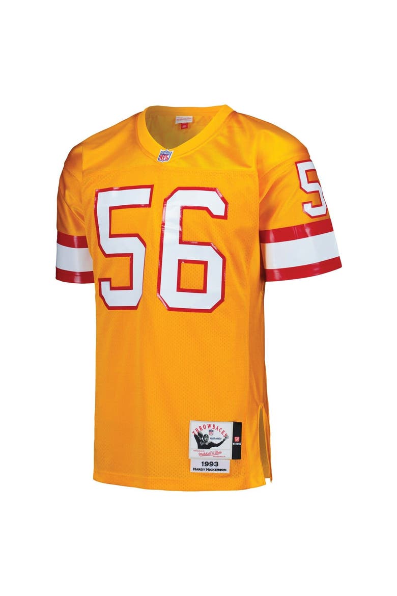 Men's Mitchell & Ness Hardy Nickerson Orange Tampa Bay Buccaneers 1993 Authentic Throwback Retired Player Jersey, Alternate, color, Orange