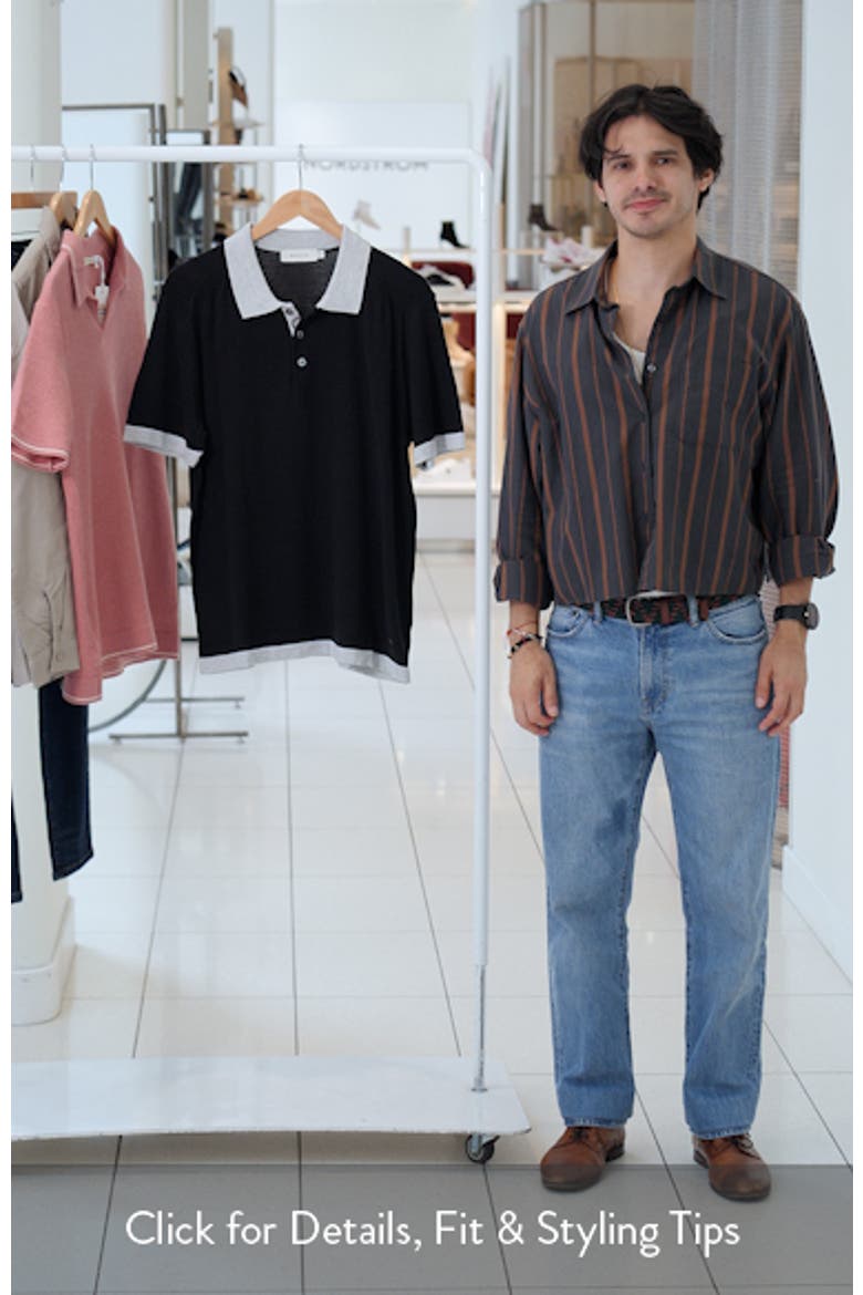 Cotton Blend Polo Sweater video