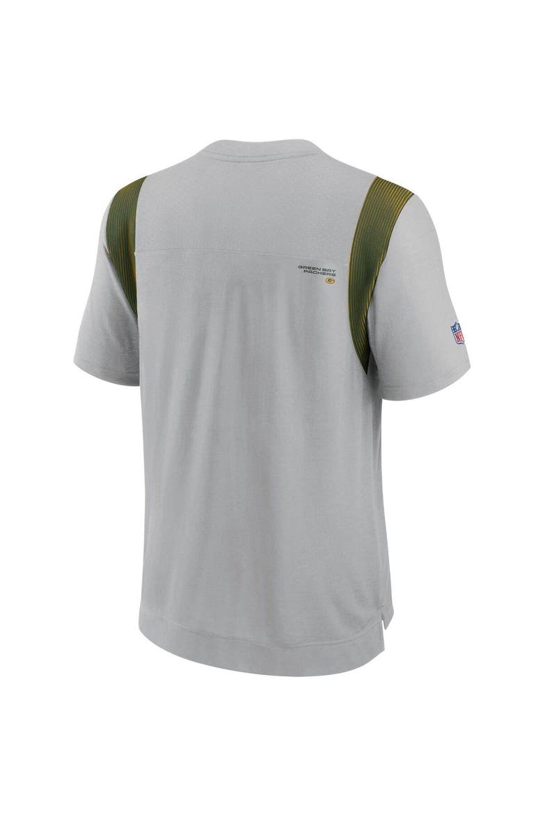 Men's Nike Gray Green Bay Packers Sideline Player UV Performance T-Shirt, Alternate, color, Gray