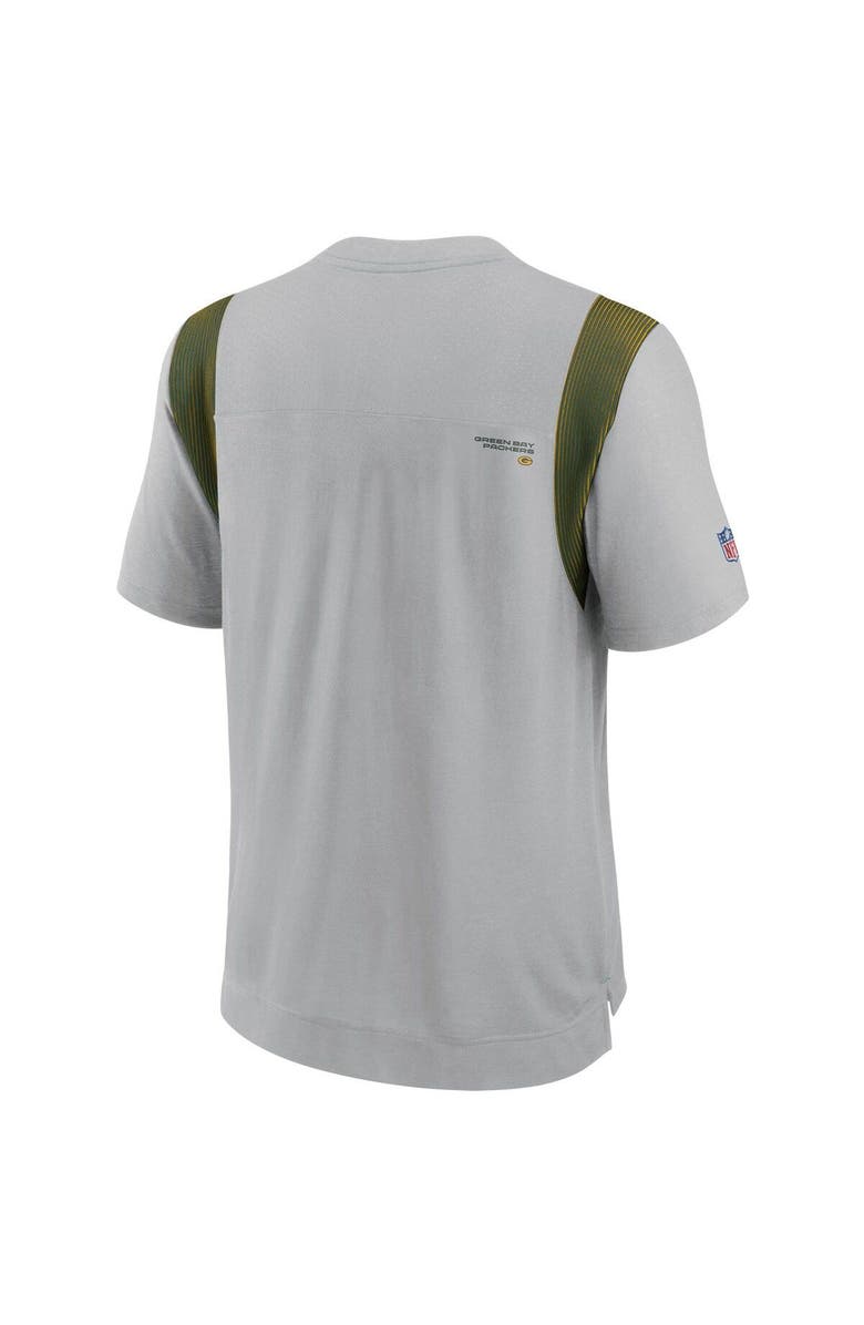 Nike Men's Nike Gray Green Bay Packers Sideline Player UV Performance T-Shirt, Alternate, color, Gray