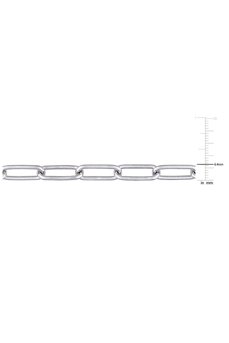 Men's Paper Clip Chain Bracelet, Alternate, color, SILVER