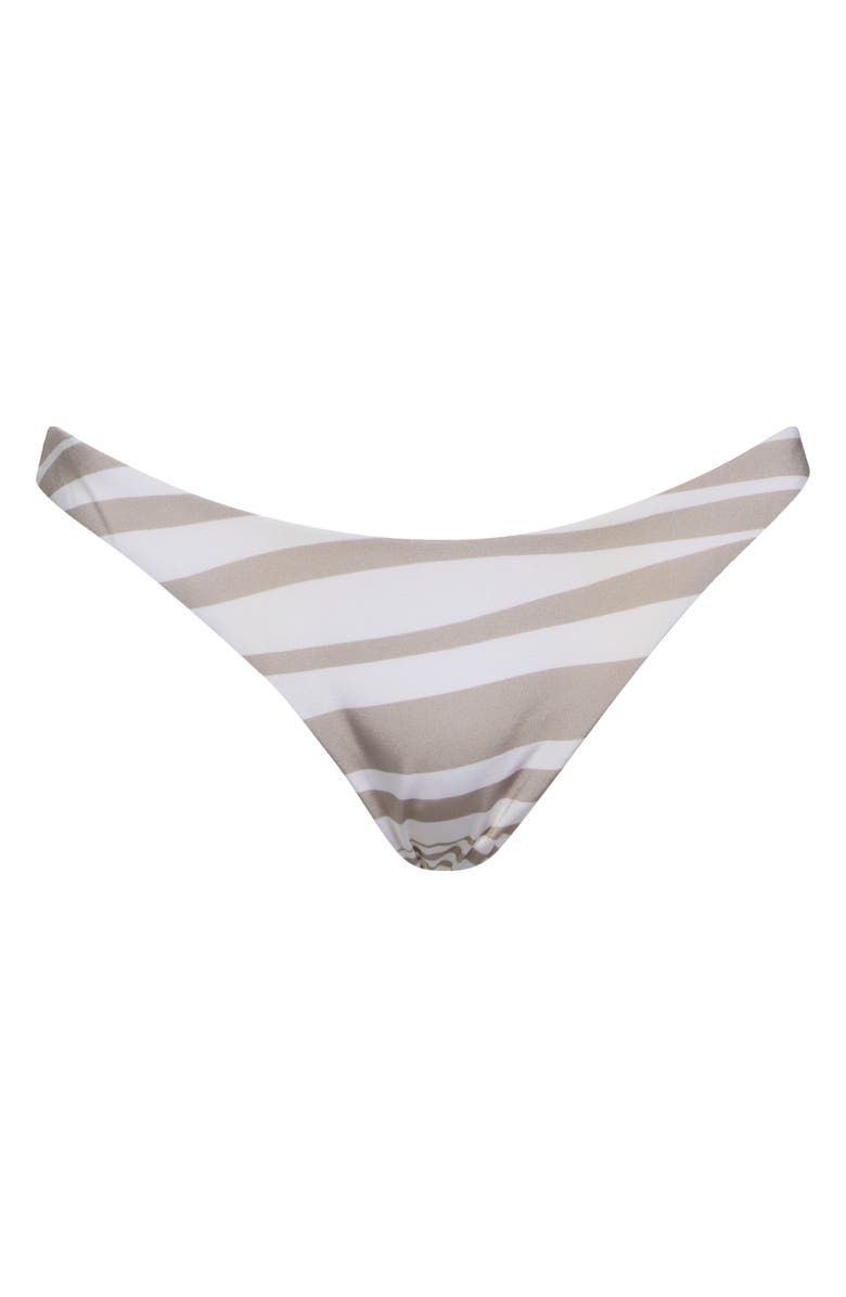 Vitamin A<sup>®</sup> California High Leg Bikini Bottoms, Alternate, color, Beige Multi Stripe