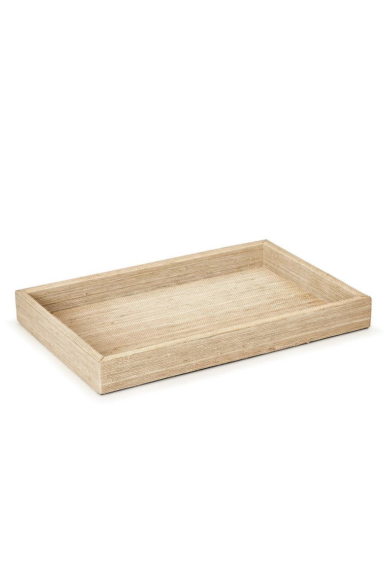 Araba Raffia Tray, Main, color, BEIGE