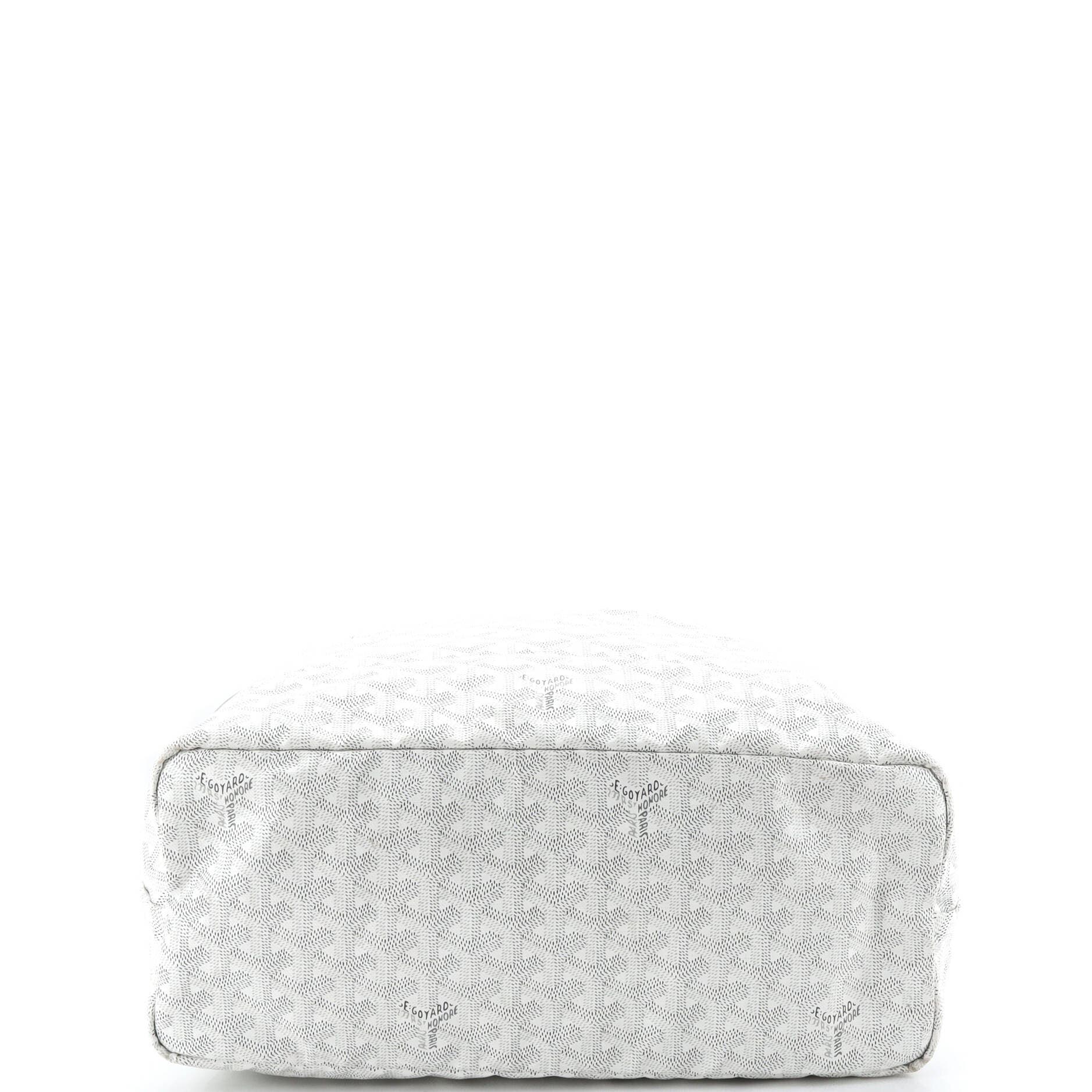 Pre-Owned Goyard Saint Louis Tote Coated Canvas PM, Alternate, color, White