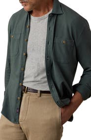 Faherty Field Knit Button-Up Shirt