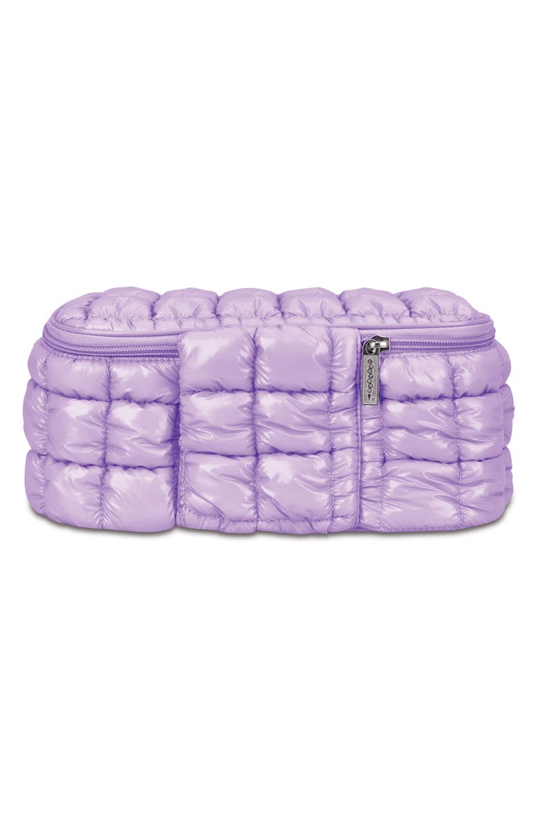 Iscream Kids' Shiny Puffer Cosmetics Case, Alternate, color, Purple