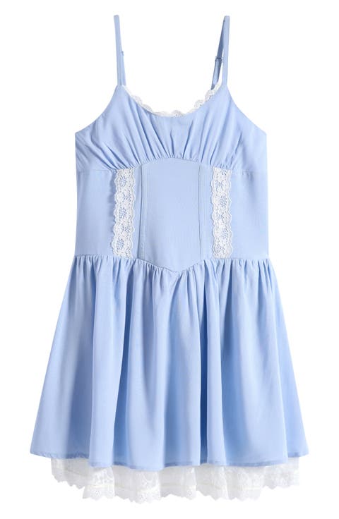 Kids' Lace Trim Dress