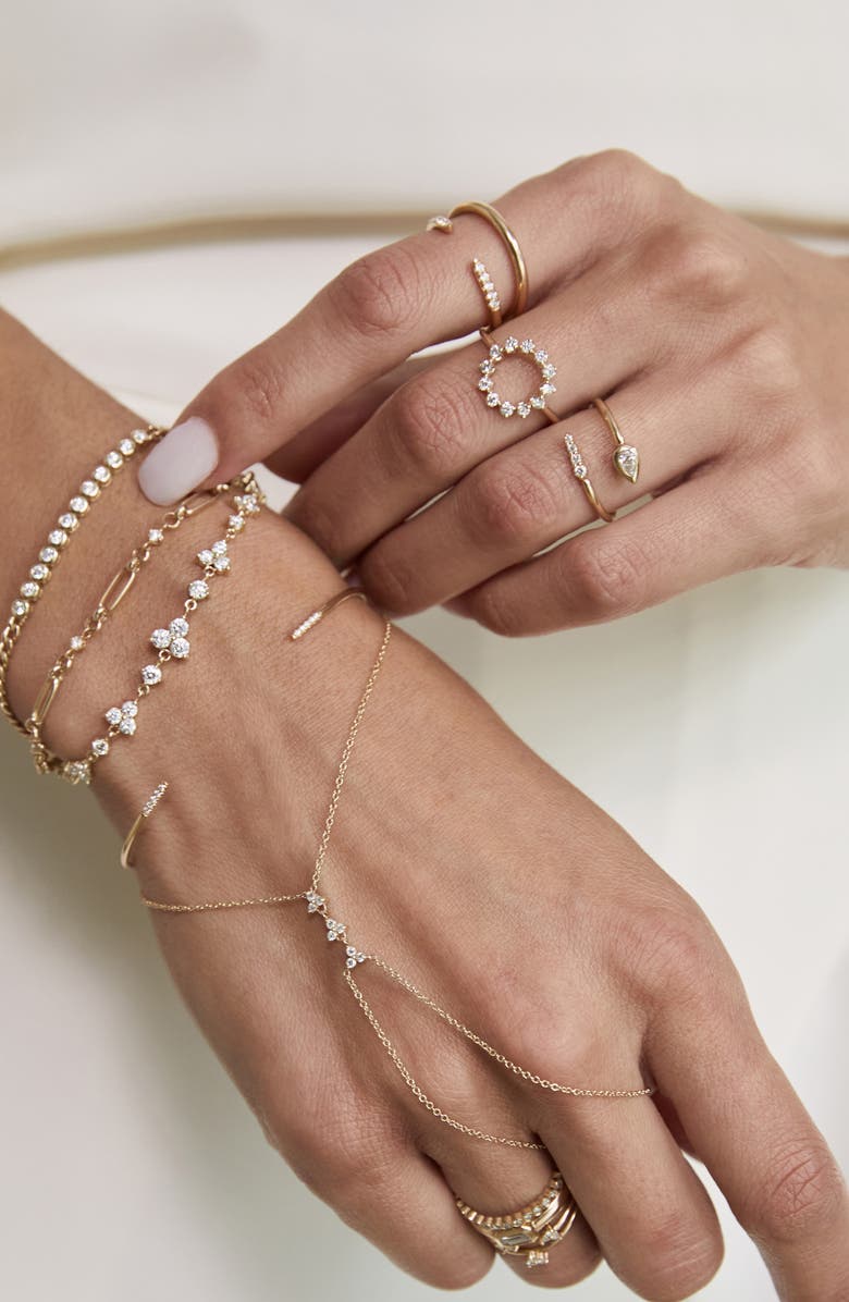 Zoë Chicco Two-Band Diamond Ring, Alternate, color, 14K Yg