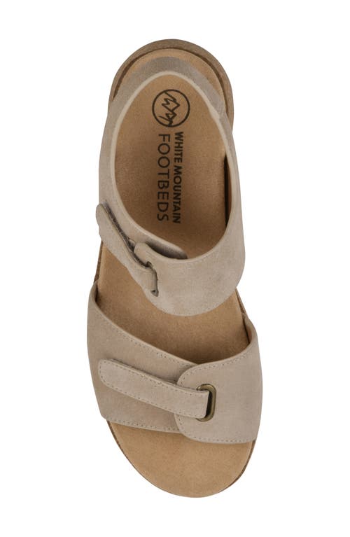 Cliffs By White Mountain Gelato Wedge Sandal In Sandalwood Suede