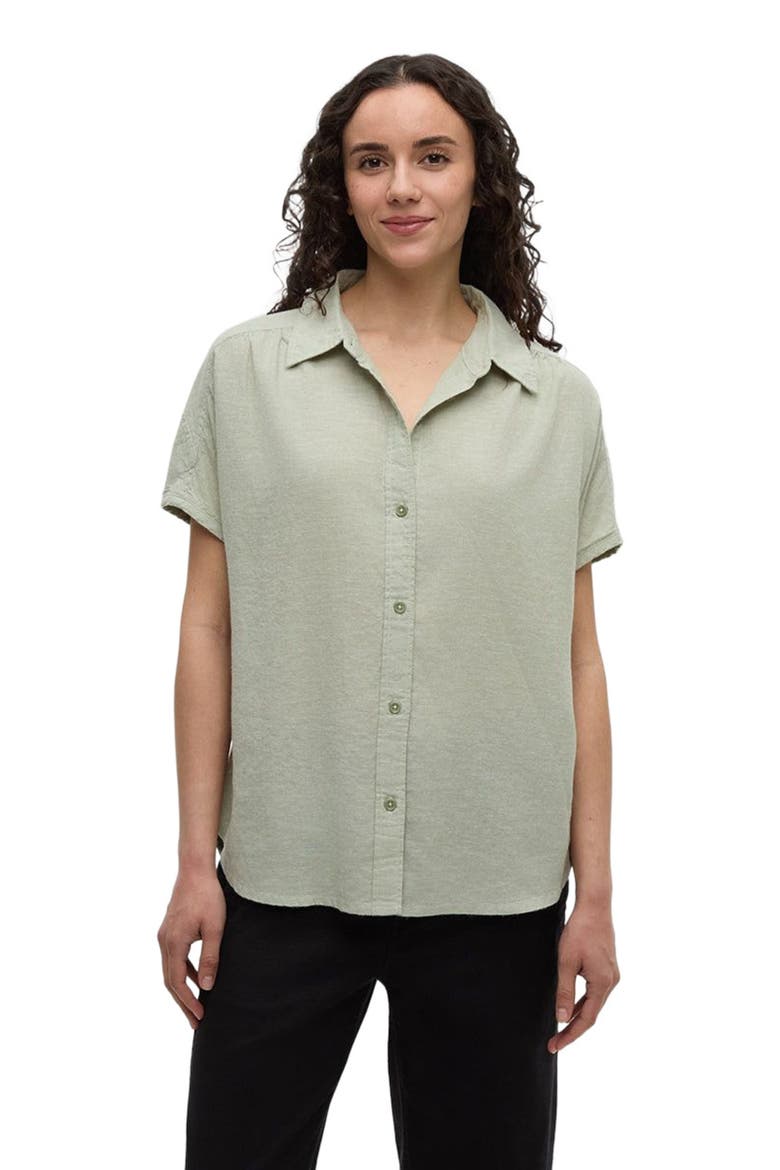 Magnolia Shirt, Alternate, color, Light Moss