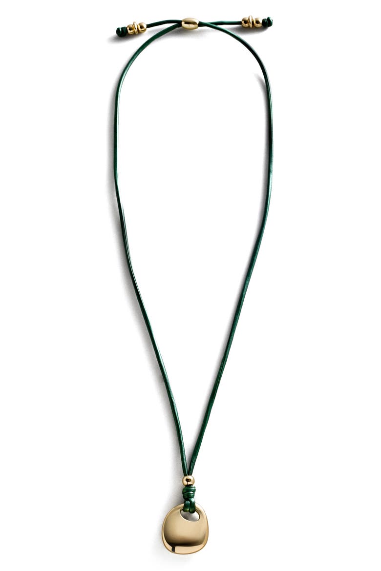 Janis Pendant Necklace, Alternate, color, GOLD/ GREEN