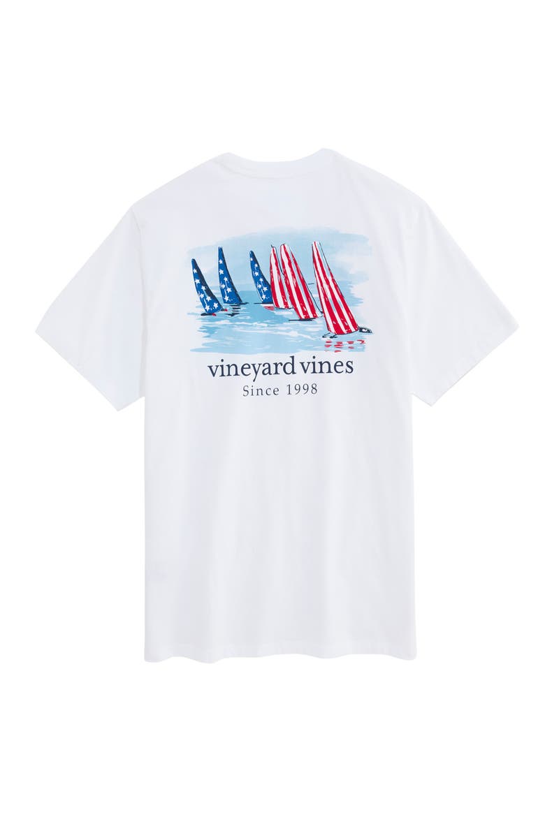 Race to the US Graphic Pocket T-shirt, Alternate, color, WHITE CAP