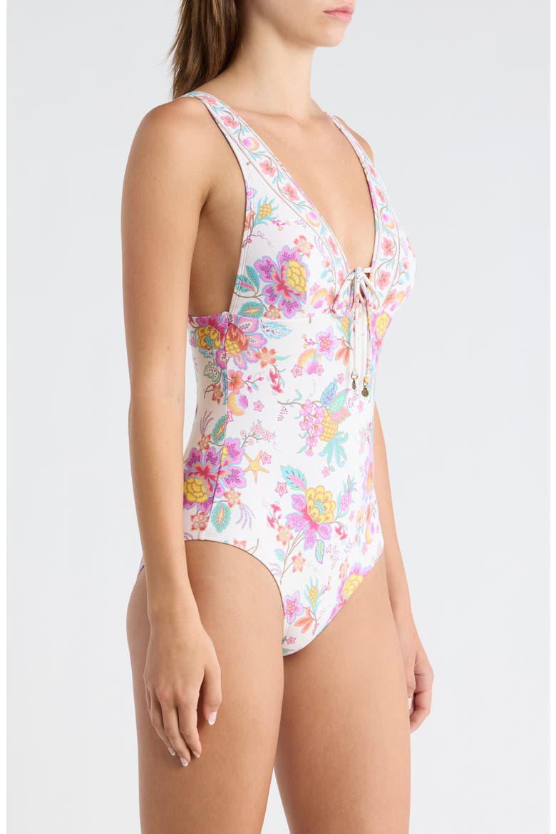 Half Moon Bay One-Piece Swimsuit, Alternate, color, BONE