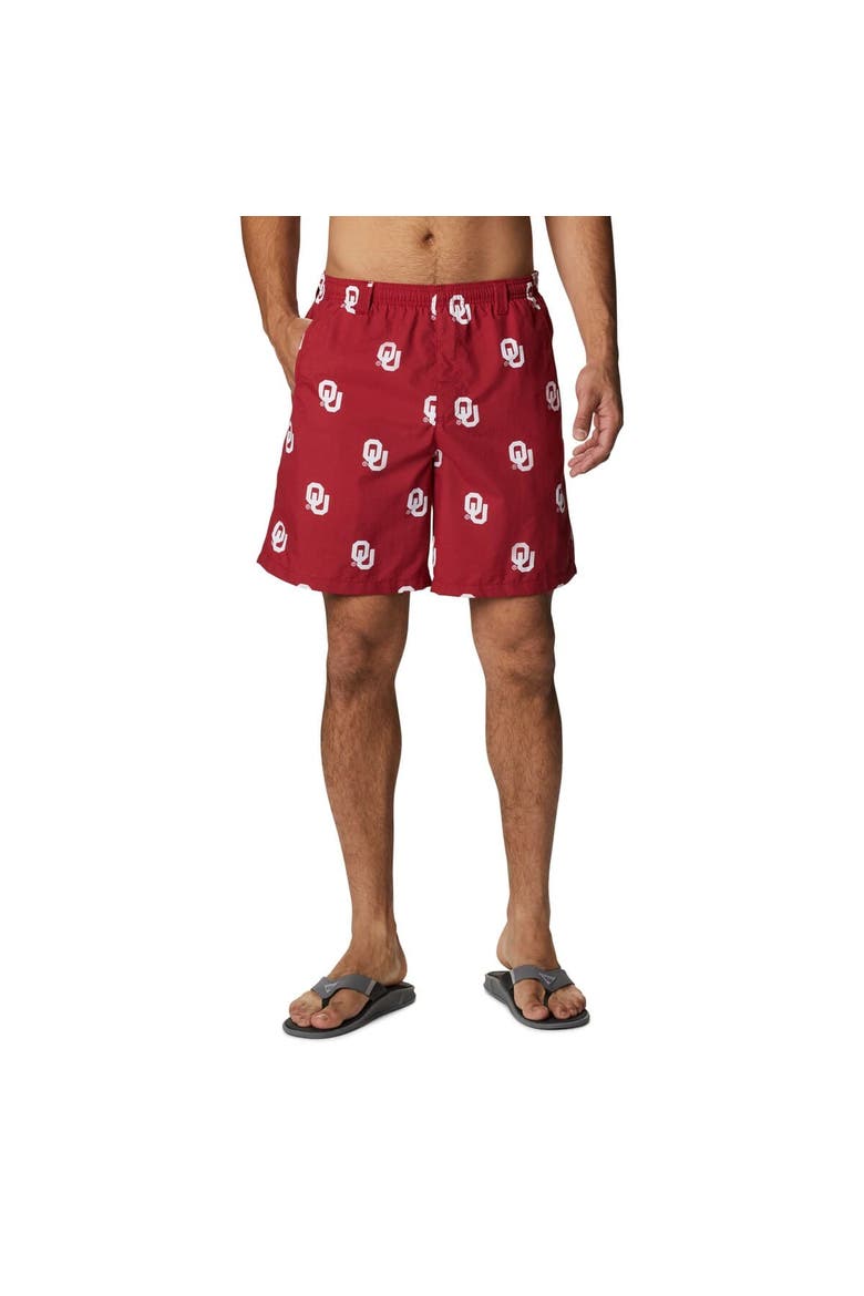 Men's Columbia Crimson Oklahoma Sooners Backcast III Printed Short, Main, color, Crimson