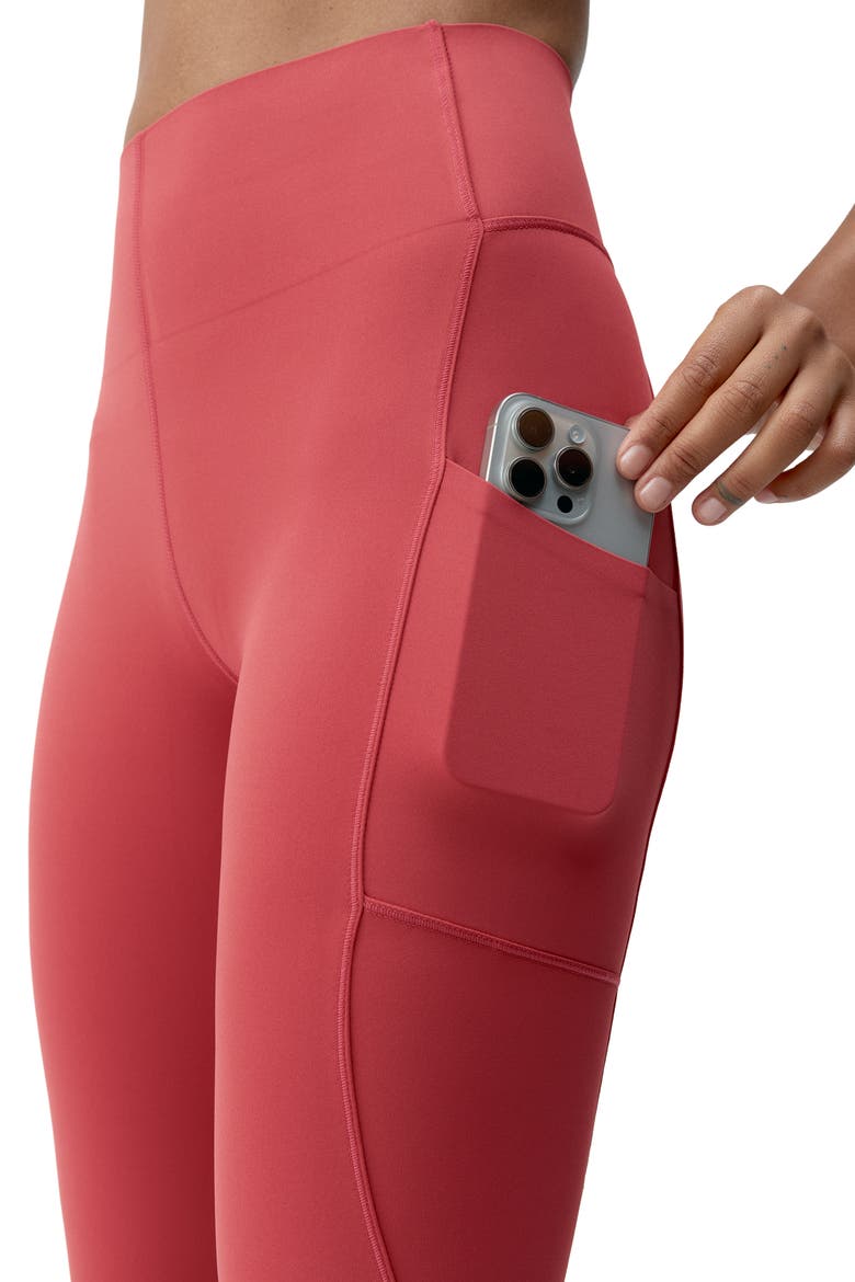 Denise Performance High Rise Sport Legging, Alternate, color, Goji
