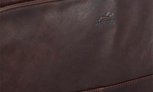 Mancini Carry-on Leather Duffle Bag In Brown